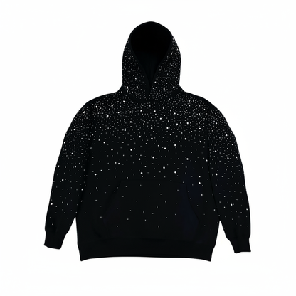 VYBES Rhinestone Galaxy Hoodie