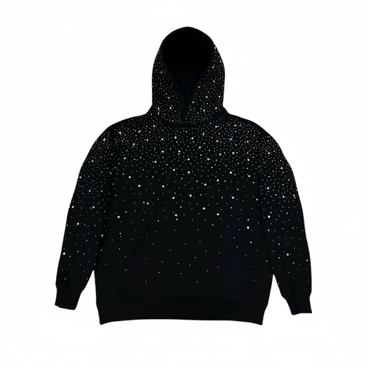 VYBES Rhinestone Galaxy Hoodie