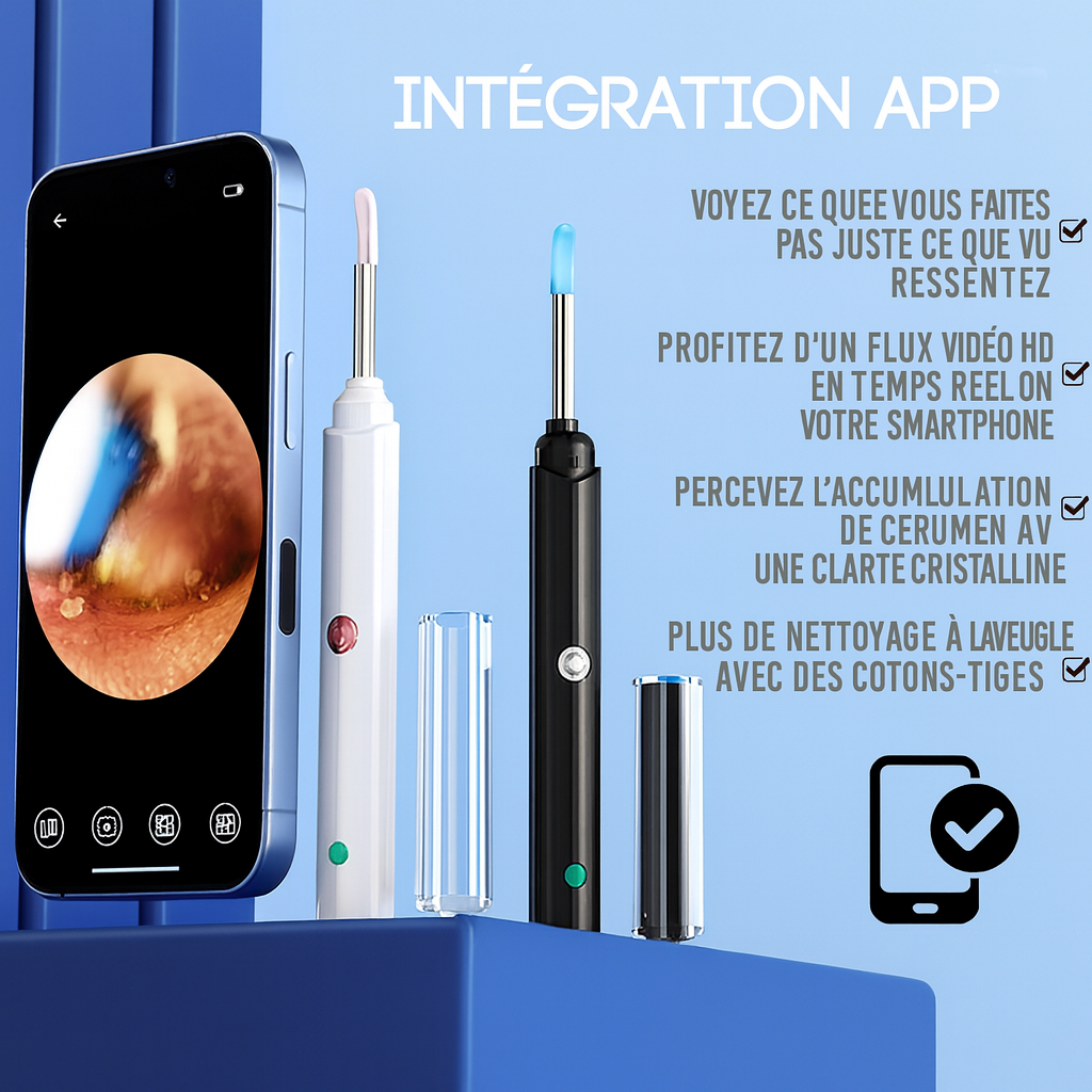 VisionEar™-Nettoyeur d’Oreilles Intelligent HD